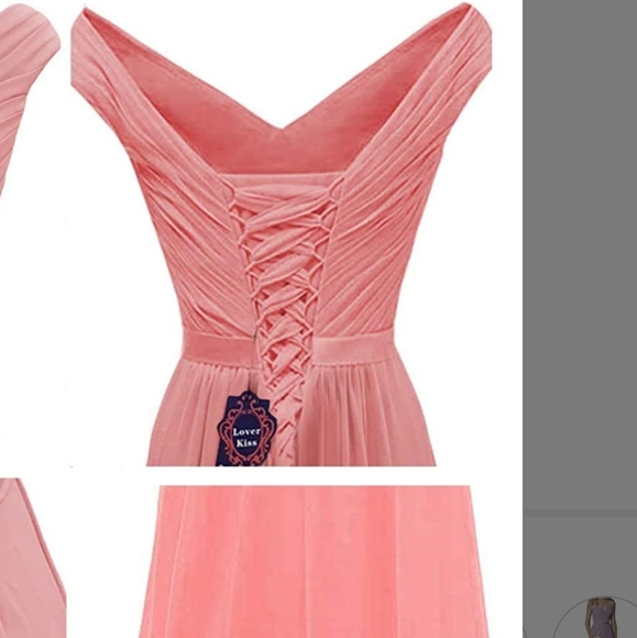 Lover Kiss chiffon dress with slit - Picture 3 of 3